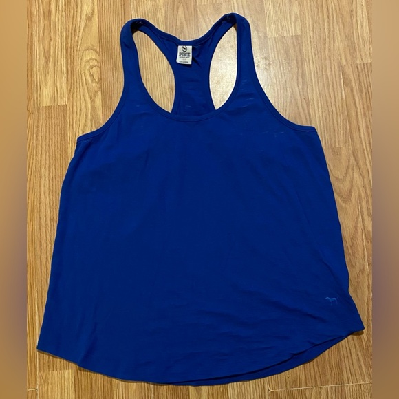 PINK Victoria's Secret Tops - PINK Victoria's Secret Royal Blue Tank Top